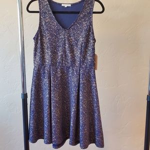 Copper Key Sleeveless Mini Dress, New